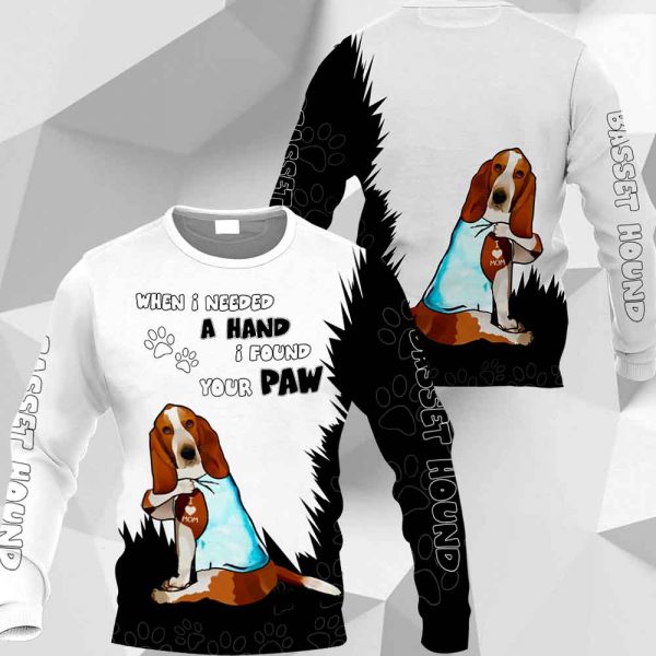 Basset Hound When I Needed A Hand I Found Your Paw-0489-HU190220