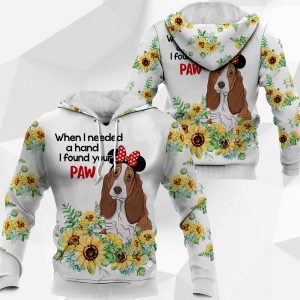 Basset Hound Sunflower 3D PH 050320