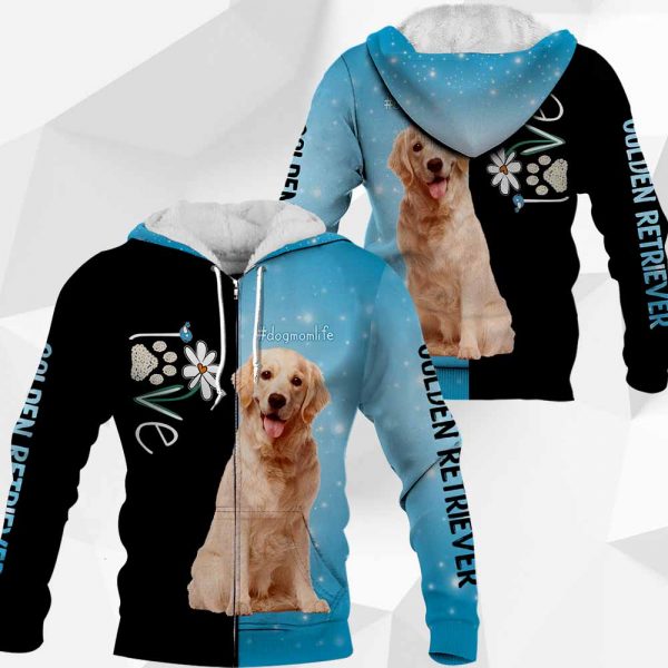 Golden Retriever Love Dog 3D PH060320