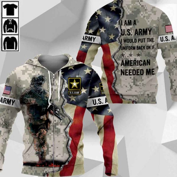 Army-I Am A U.S. Army I Would Put The Uniform Back On If American-1001-HU190320
