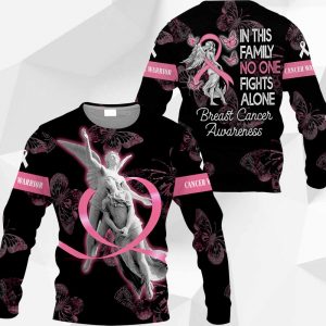 Breast Cancer Butterfly - In This Family No One Fights Alone 1504 BI-200220