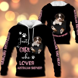 Just A Girl Who Loves Australian Shepherd In Pocket – M0402