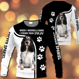 Cocker Spaniel – When I Needed A Hand I Found Your Paw – M0402