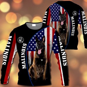 Malinois Flag All Over Printed  Vr2– M0402