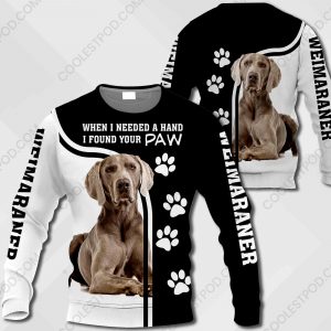 Weimaraner - When I Needed A Hand I Found Your Paw M0402