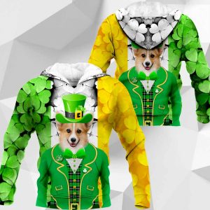 Welsh Corgi - 3D All Over Printed Patrick Day - 020120