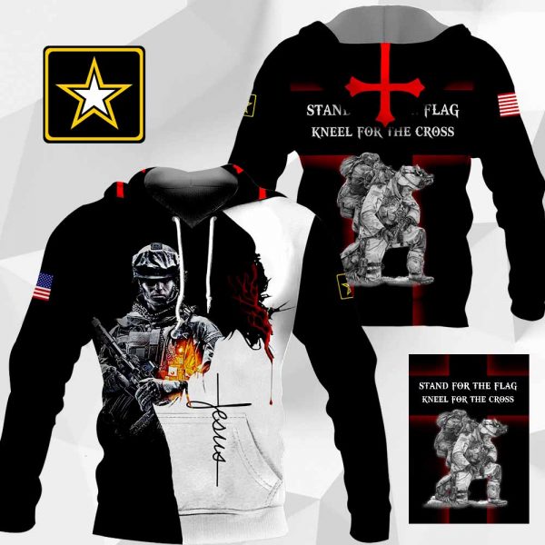 U.S. Army Stand For The Flag Kneel For The Cross PH300320