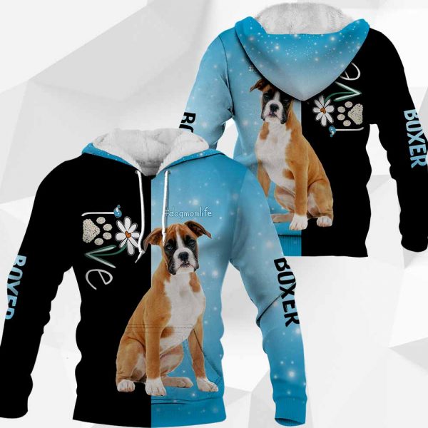 Boxer Love Dog 3D PH060320