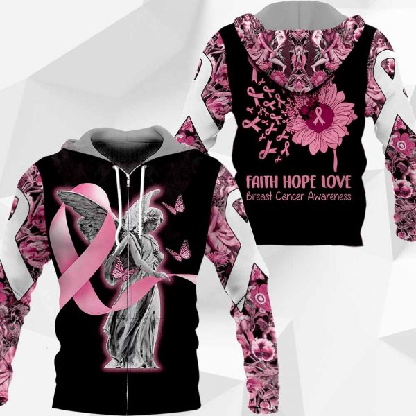 Angel Breast Cancer Awareness Faith Hope Love 1504 BI-120220