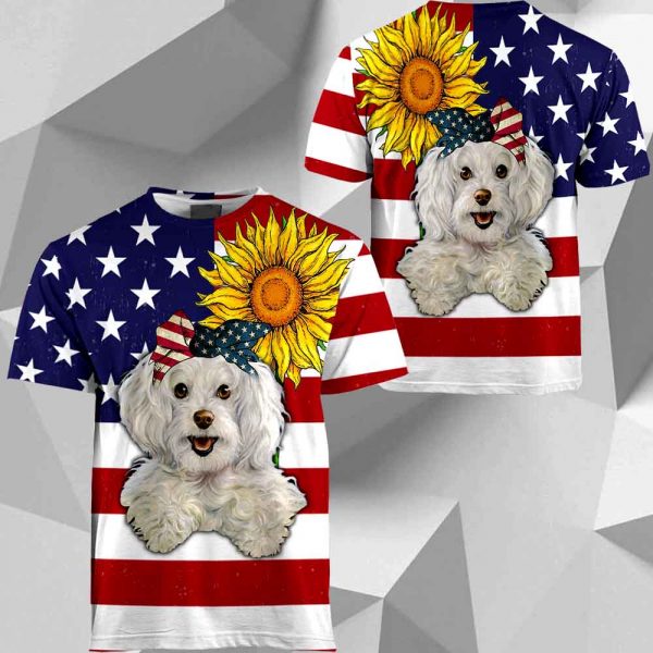 Shih Tzu Sunflower Flag All Over Printed M0402 HU120520